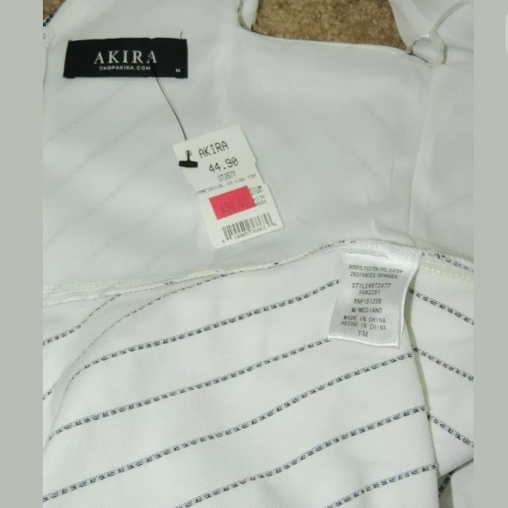 Akira asymmetrical hi-low formal top sleeveless - Picture 6 of 6